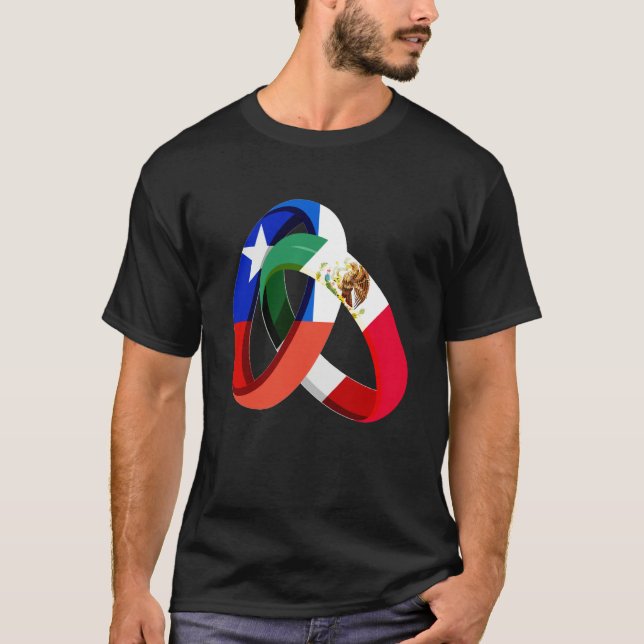 Camiseta Chile Flag Mexico Grown Ring Marriage Wedding (Anverso)