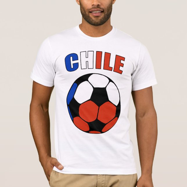 Camiseta Chile Footy (luz) (Anverso)