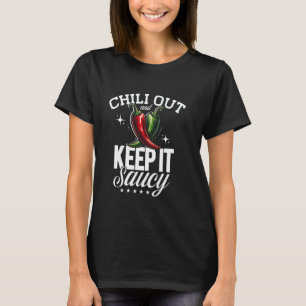 Camiseta Chile fuera y manténganlo saudita, comida mexicana