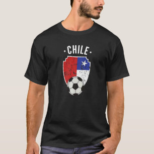 Camiseta Chile Fútbol Bandera Chile Fútbol Roo Orgullo Chil