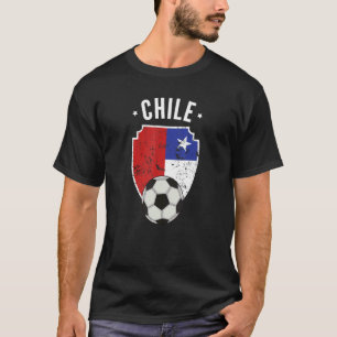Camiseta Chile Fútbol Bandera Chile Fútbol Roo Orgullo Chil