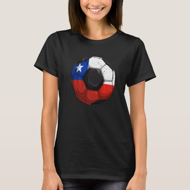 Camiseta Chile Fútbol Chile Bandera Niños Chilenos Niños (Anverso)