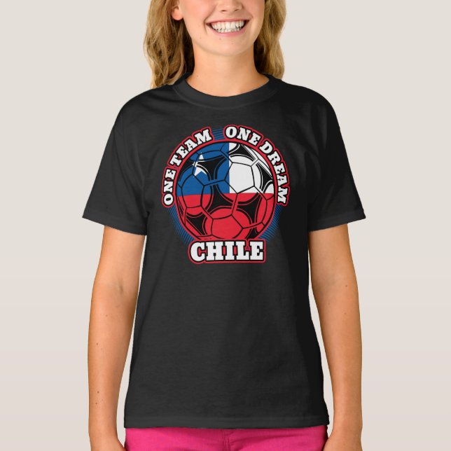 Camiseta Chile Fútbol Un Equipo Un Sueño (Anverso)