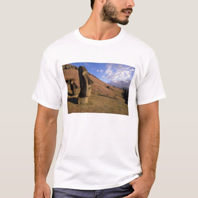 Camiseta Chile, Isla de Pascua. Hillside con Moai (Anverso)