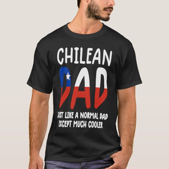 Camiseta Chile  men Chile flag  mens Chile Chilean dad (Anverso)