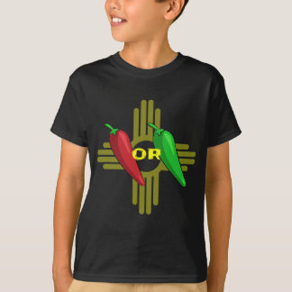 Camiseta Chile rojo o verde incuba Nuevo México Zia