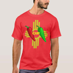 Camiseta Chile rojo o verde incuba nuevo México Zia 1