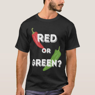 Camiseta Chile rojo o verde Nuevo México incuba chiles
