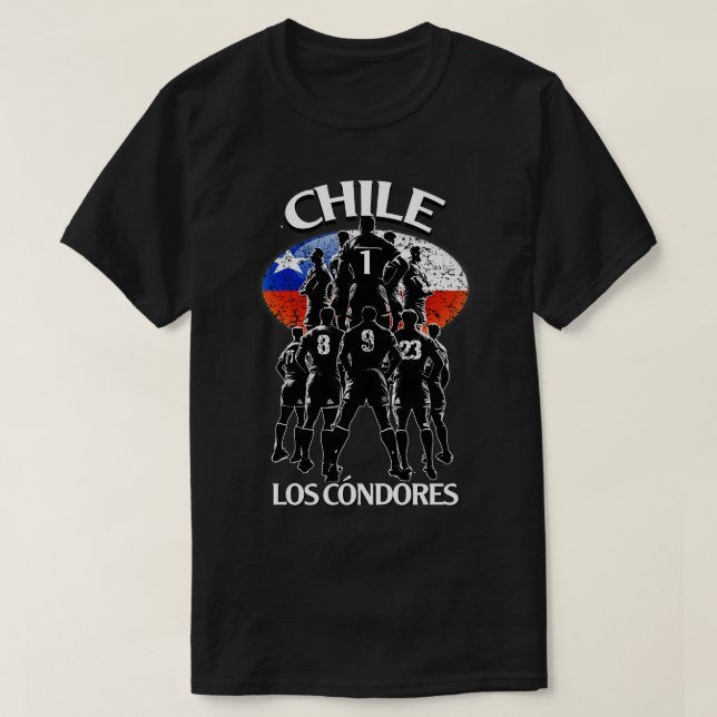 Camiseta Chile Rugby Los Condores (Diseño del anverso)