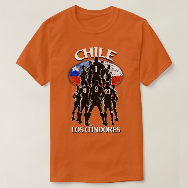 Camiseta Chile Rugby Los Condores (Diseño del anverso)