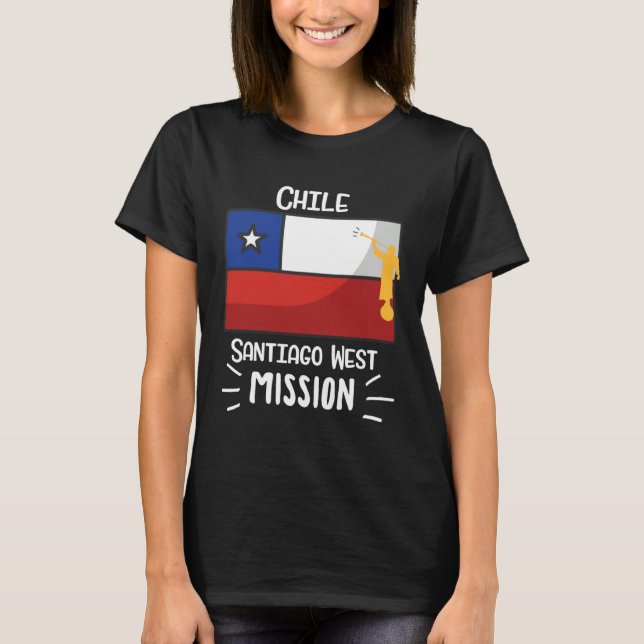 Camiseta Chile Santiago West Mormon LDS Mission Missionary (Anverso)