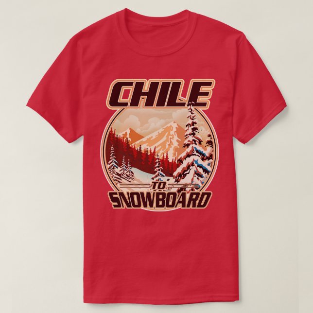 Camiseta Chile Snowboard (Diseño del anverso)