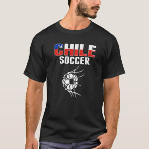 Camiseta Chile Soccer Ball In Net Goal  Chilean Football Su