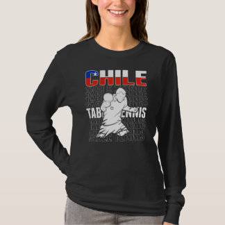 Camiseta Chile Table Tennis   Support Chilean Ping Pong Tea