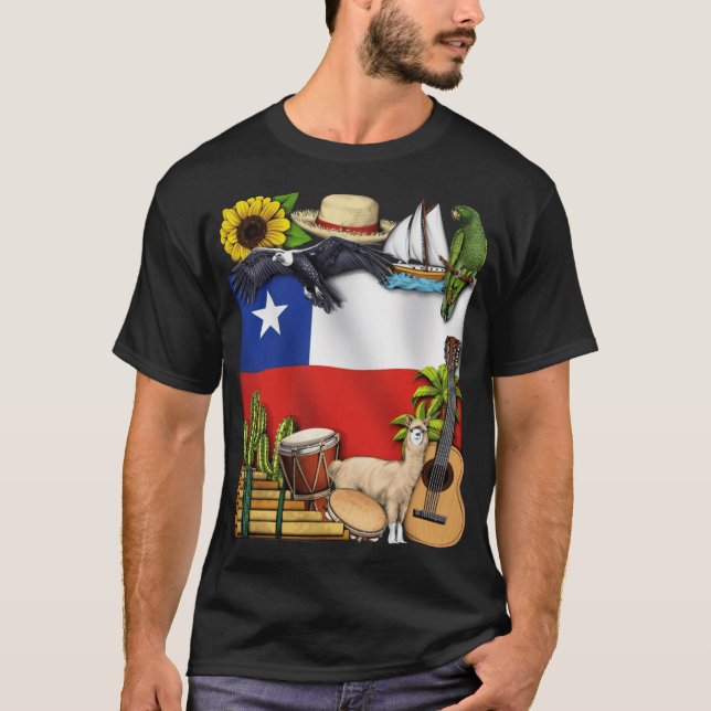 Camiseta Chile vintage (Anverso)