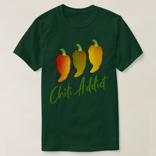 Camiseta Chili Addict (Diseño del anverso)