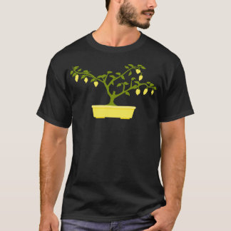 Camiseta Chili amarillo Bonsai en una olla amarilla Bonsai