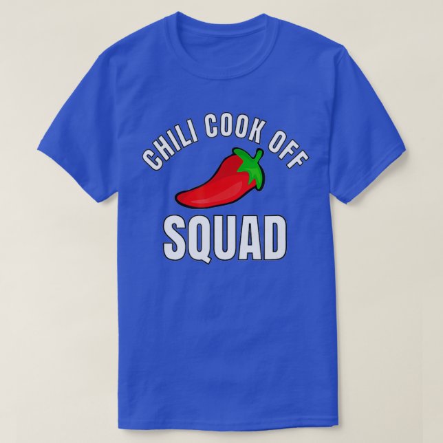 Camiseta Chili Cocinó De Los Equipos De Concurso De Concurs (Diseño del anverso)