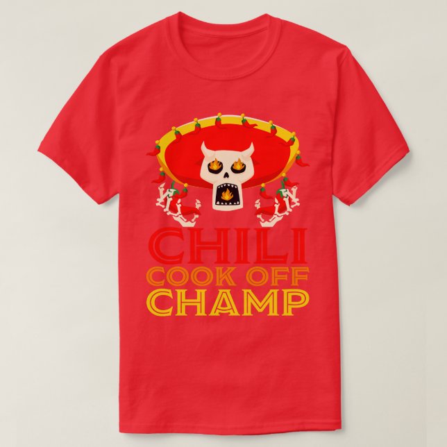Camiseta Chili Cook Off Champ (Diseño del anverso)