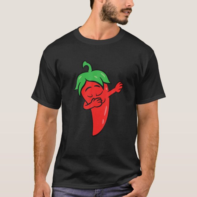 Camiseta Chili Dabbing Chili Spicy Food Love Chilis (Anverso)