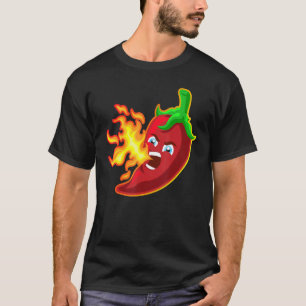 Camiseta Chili Hot Pepper Respirando Fuego Spicy Chillis Sa