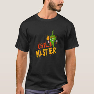 Camiseta Chili Master Spicy Flavoring Pepper Foodie Food