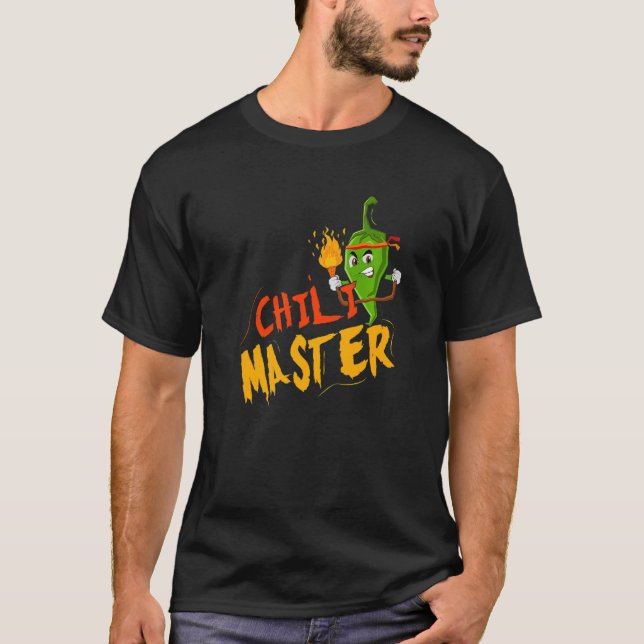 Camiseta Chili Master Spicy Flavoring Pepper Foodie Food (Anverso)