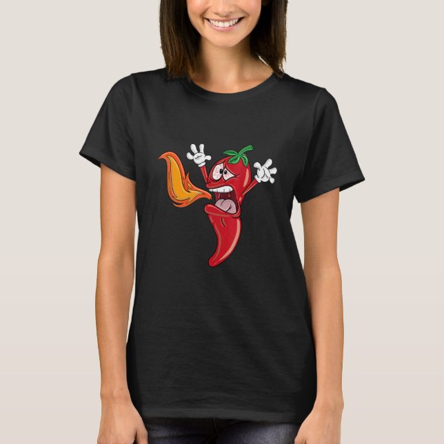 Camiseta Chili Pepper Speit Fire Salsa Caliente Chili (Anverso)