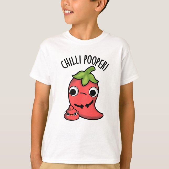 Camiseta Chili Poooper Funny Pepper Pun (Anverso)