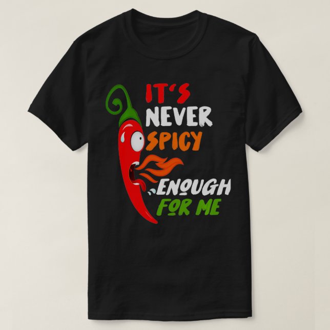 Camiseta Chili Red Pepper Funny Gift For Hot Spicy Food & S (Diseño del anverso)