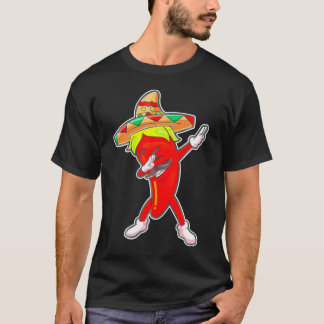 Camiseta Chili suave morrón mexicano caliente jalapeno dab