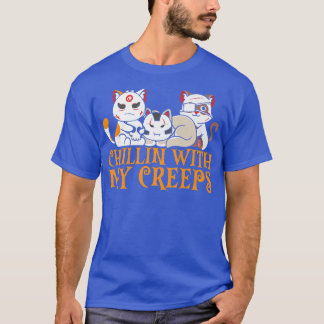 Camiseta Chilin con mi traje de gato escalofriante de Hallo
