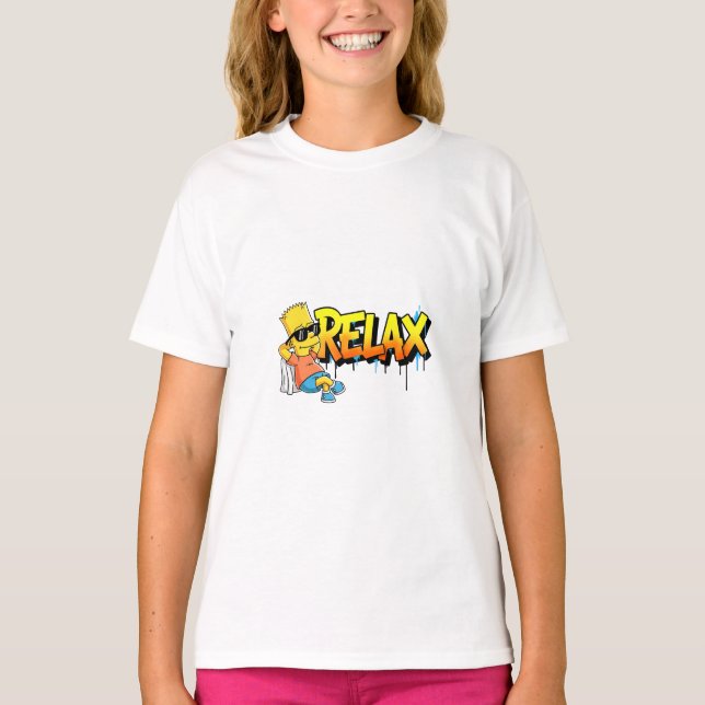 Camiseta Chill Bart Relax Graffiti Urban Style Graphic Tee (Anverso)