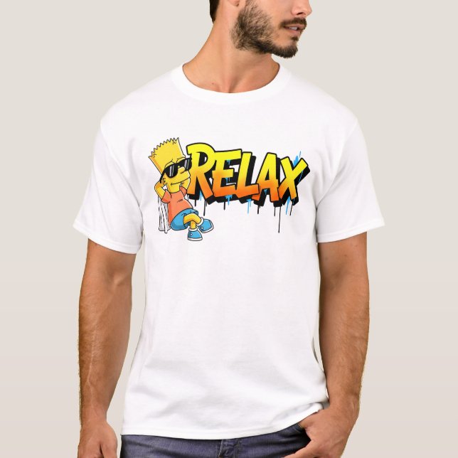 Camiseta Chill Bart Relax Graffiti Urban Style Graphic Tee (Anverso)