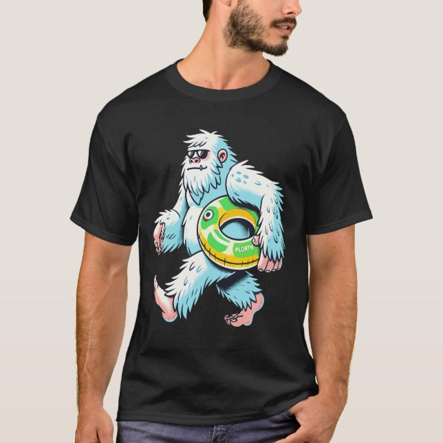 Camiseta Chill Bigfoot: Yeti de verano con diseño flotante (Anverso)
