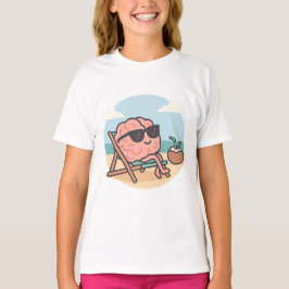 Camiseta Chill Brain Beach Vibes Tee Funny Smart Chica
