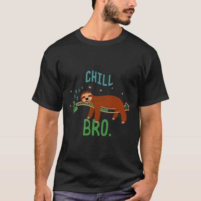 Camiseta Chill Bro Sleeping Sloth Nap Sloth (Anverso)
