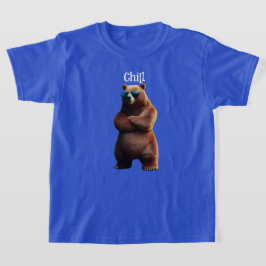 Camiseta Chill Brown Bear en gafas de sol