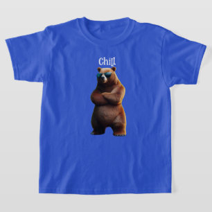 Camiseta Chill Brown Bear en gafas de sol