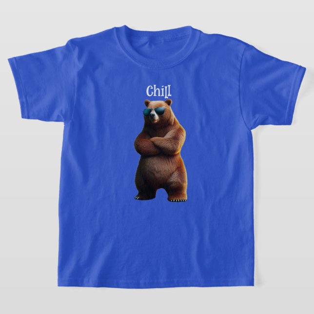 Camiseta Chill Brown Bear en gafas de sol (Distribución)