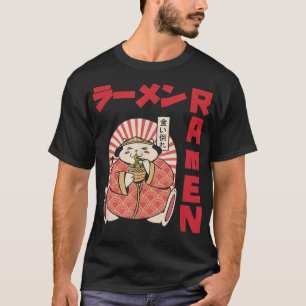 Camiseta Chill Cat Ramen Anime Noodles Kawaii Japan Sket