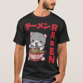 Camiseta Chill Cat Ramen Anime Noodles Kawaii Japan Sket