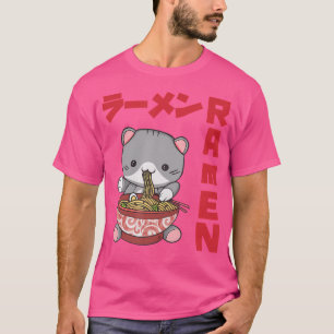 Camiseta Chill Cat Ramen Anime Noodles Kawaii Japan Sket