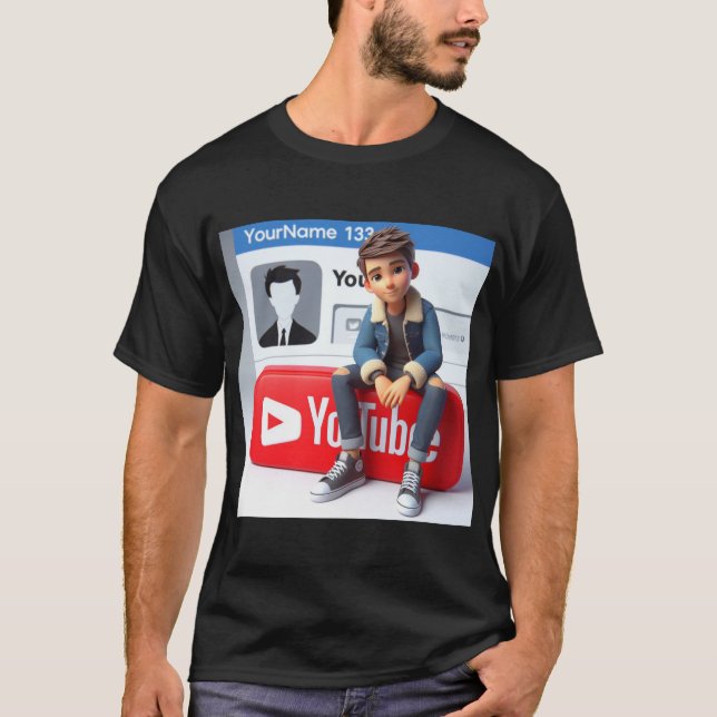 Camiseta Chill & Create Tee: YouTube Edition T Shirt (Anverso)
