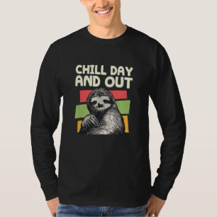 Camiseta Chill Day Y Out Sloth Day Día De Descanso En Laz