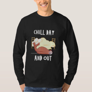 Camiseta Chill Day Y Out Sloth Day Día De Descanso En Laz