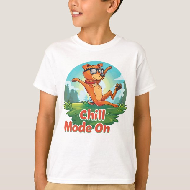 Camiseta Chill Dog Mode Boy T-Shirt (Anverso)