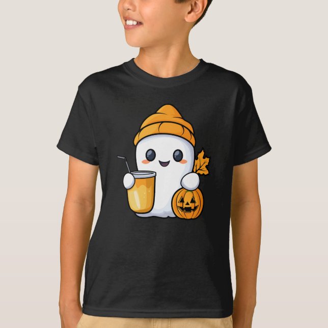 Camiseta Chill Ghost Coffee Cálido Cae (Anverso)