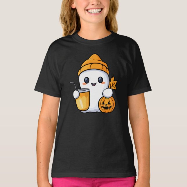Camiseta Chill Ghost Coffee Cálido Cae (Anverso)