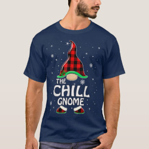 Camiseta Chill Gnome Buffalo Plaid Matching Family Christma